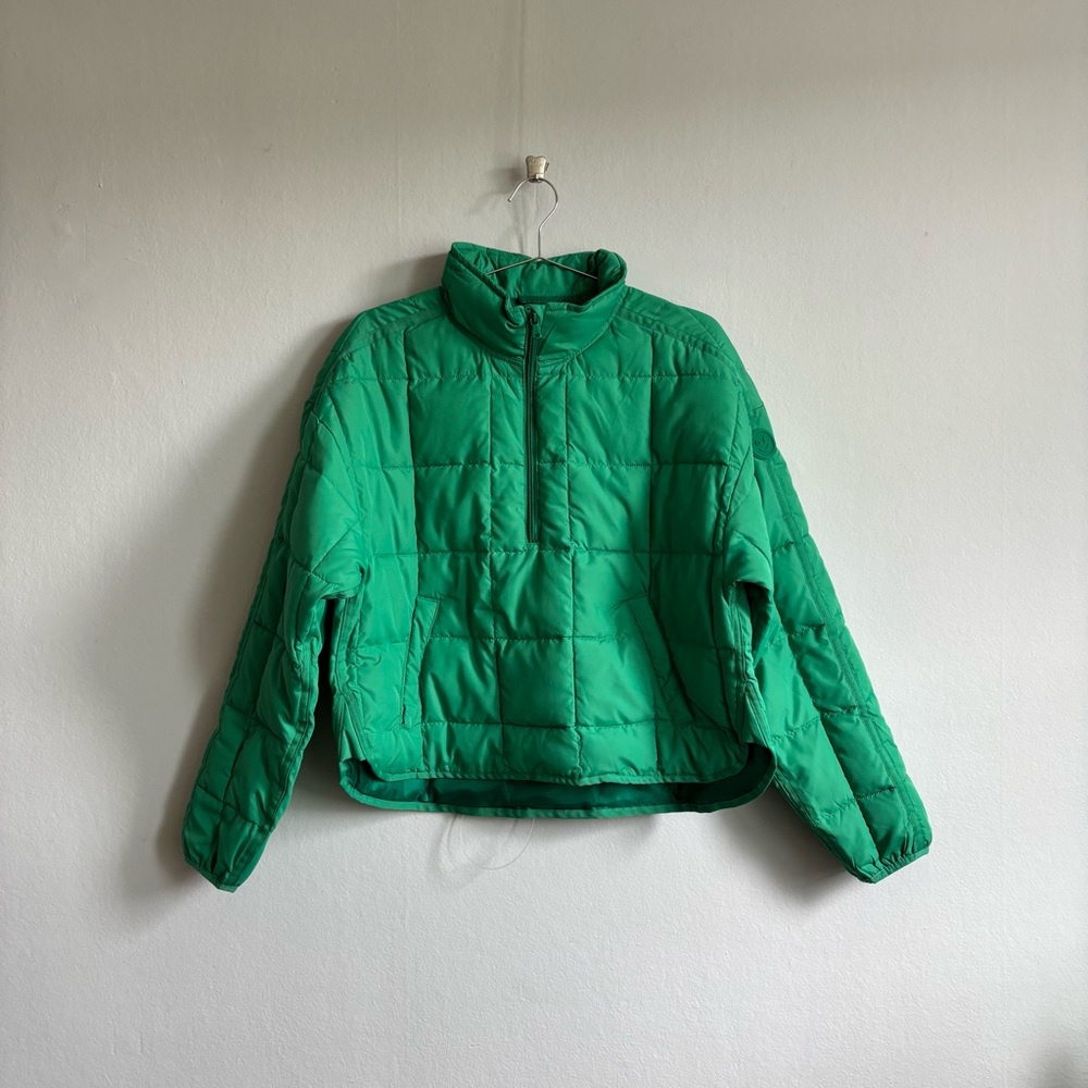 gilly hicks active quarter zip popover puffer